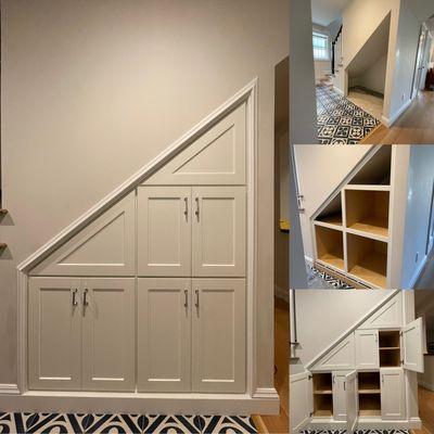 Built In Under-stairs Cabinets