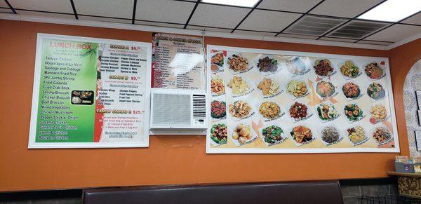 Wall menu