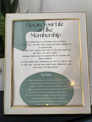 The Membership at ELKE is amazing. Extremely user friendly and affordable!