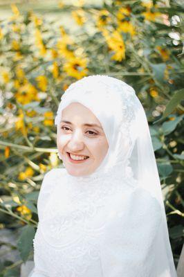 A bride at Irvine photoshooting.