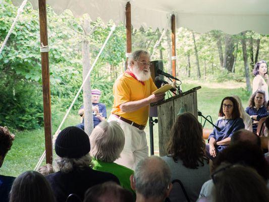 Poetry Reading by Red Pine at the Brice Marden Exhibition Opening