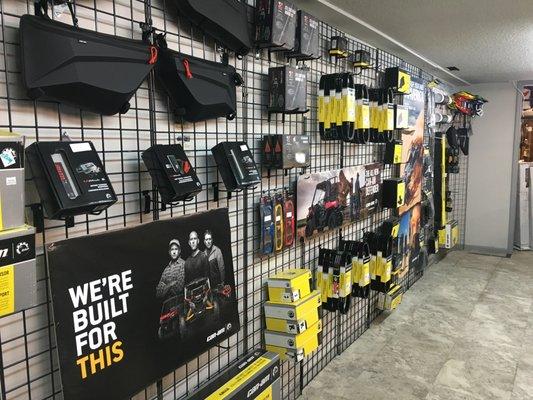 Can-Am McCoy Motorsports Parts Wall