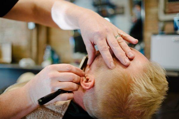 Offering the lost art of barbering, The Straight Razor Shave