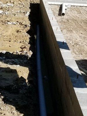 Foundation and footer work