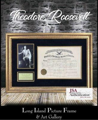 Theodore Roosevelt Signed Presidential Document. A Vast Inventory of Autographed Historical Items.