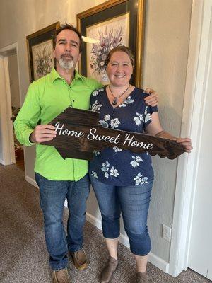 CONGRATULATIONS to Amy R. for purchasing her first home! 
We wish her well. 
We send our deepest gratitude and THANKS to Amy & her Family.