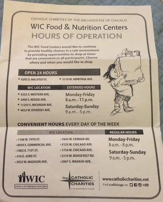 Wic location and hours