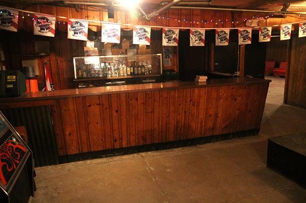 Massasoit Elks Lodge - Downstairs Room #1 bar. A classic throwback to 1970s.