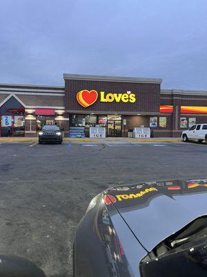 Front entrance into Loves