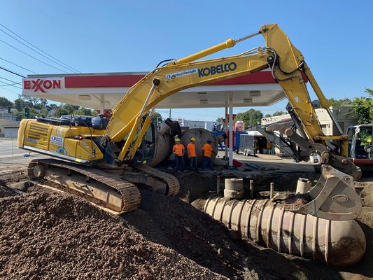 Tank excavation