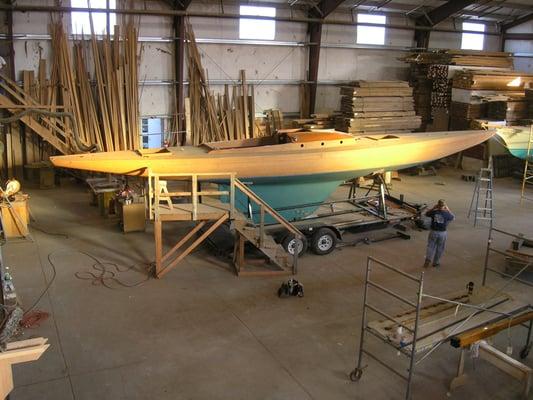 Wooden sailboat restoration