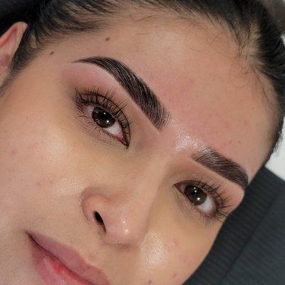 Brow Lamimation with tint