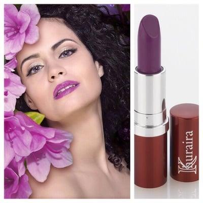 Khuraira fetish lipstick color is bold and beautiful.