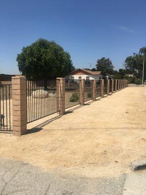 Pomona Valley Hospital Landscape Project- 70 Block Pilasters.