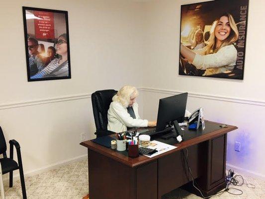 Shirlene Raper in her office