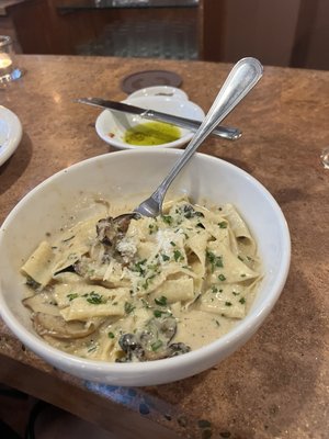 Pappardelle and Mushrooms