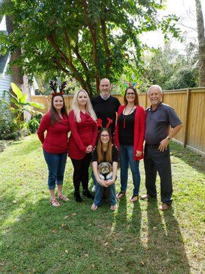 Lauren, Kristen, Rob, Jo, David, Sam, & Peanut