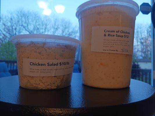 Cream of Chicken & Rice Soup  Gluten free Chicken Salad