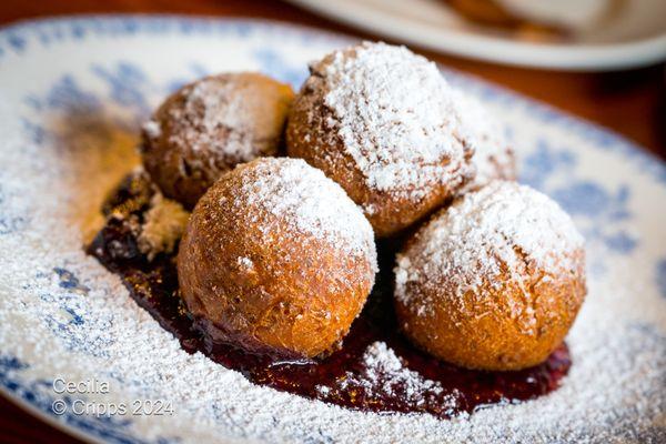 Abuelita's Doughnuts w/ Berry Compote