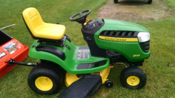 How about a low hour like new John Deere d125 42 inch cut 20 horse power plant hydrostatic for your ease of operation