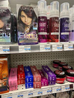 I'm always curious about the hair dye options