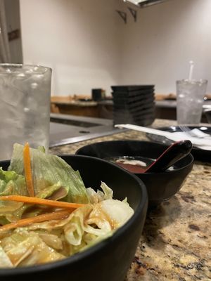 Soup and salad