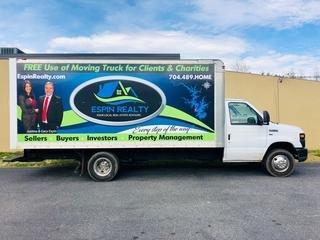 FREE Use Of Moving Truck For All Clients And Charities!