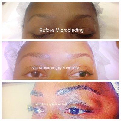 Microblading before and after