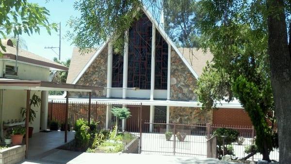 Entrance into sanctuary.