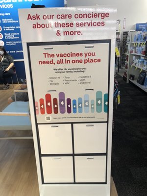 Vaccines offered