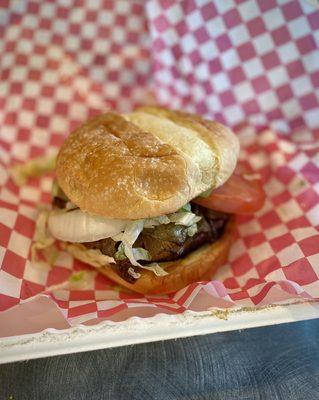 Shroom N' Onion burger