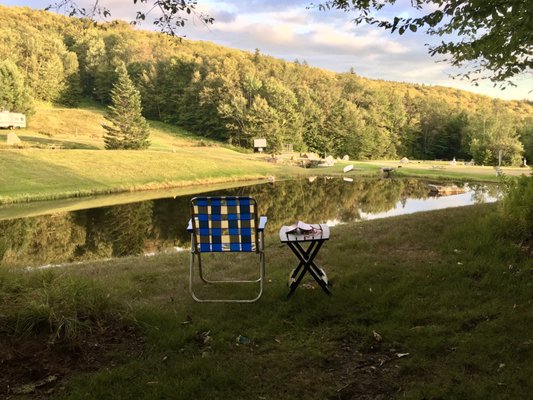 View of 1 pond from our site.