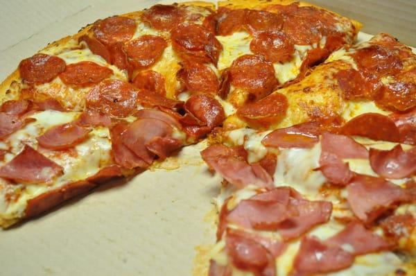 Canadian Bacon/Pepperoni...Pan Crust