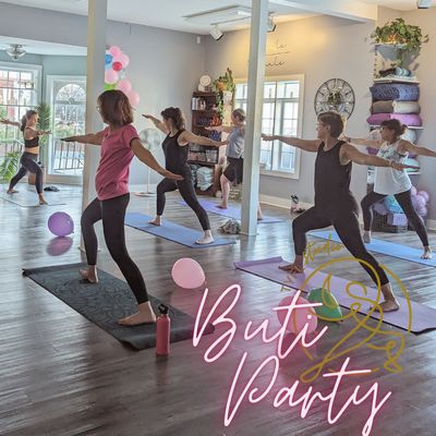 Buti Yoga Party W/Ashley 
Yoga, Dance, Fun Fitness, Tribal movement.  New to yoga or want to spice it up? Join us Thursdays at 5:30PM