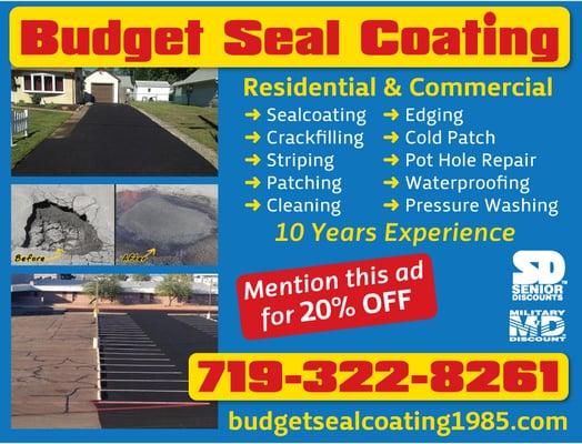 Driveway Seal Coating, Parking Lot Seal Coating