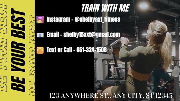 Train with me!