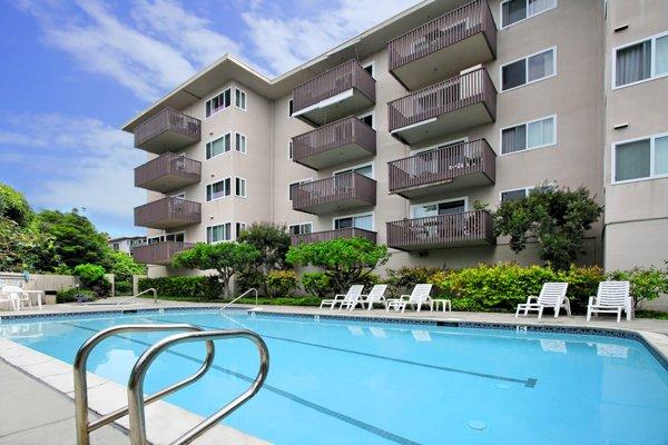 Take a dip in our aquamarine pool!