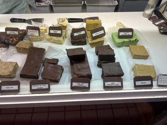 Fudge menu