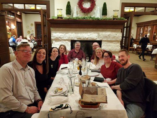 The Reflections Counseling group and our families enjoying a dinner out.