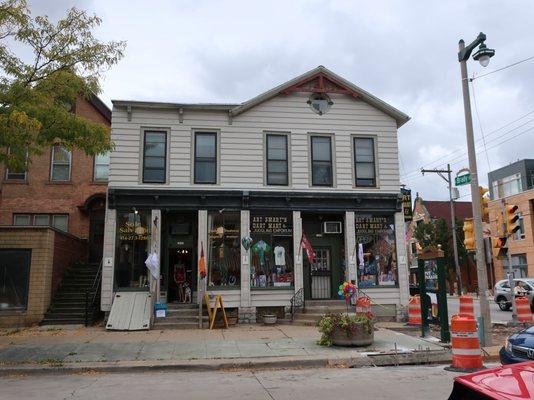 Corner storefront