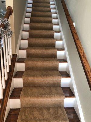 Staircase. Done right! No soaking carpets and days of waiting for it to dry. That's why Prestige Chem dry