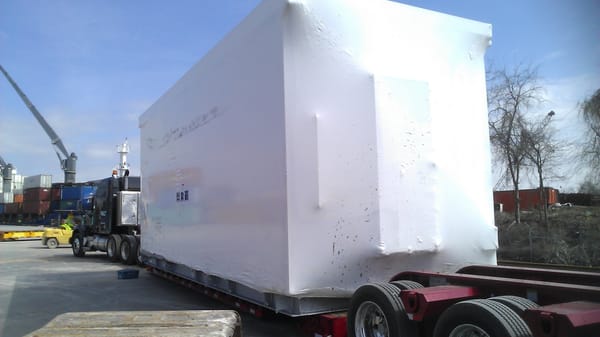 Chiller Modules we handled from Phoenix to The top of the Mall of San Juan