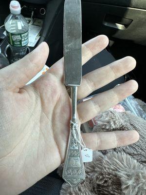 silver butter knife!