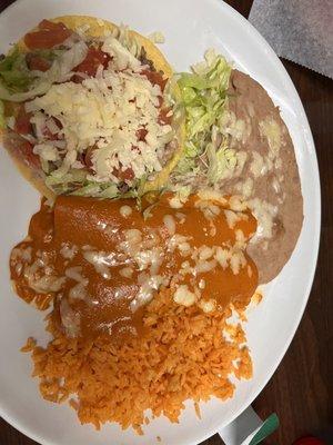 #7 - 2 enchiladas and chalupa