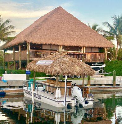 Tiki Boat at Islamorada Dock