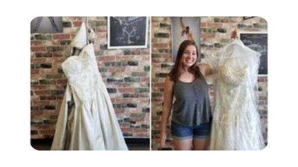 Throw Back to our first Happy bride at Timeless Cleaners. We alter, press, clean & preserve your special dress!