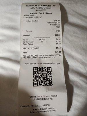 The Guar receipt