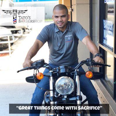 "Great things come with sacrifice"