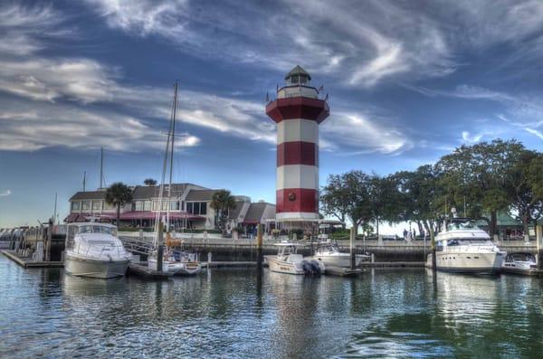 Enjoy many fine shops and restaraunts in the Sea Pines Resort Harbour Town Yacht Basin.