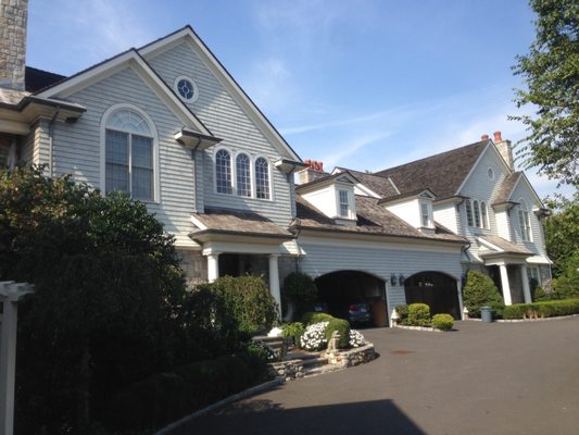 Before pic. Cedar Roof Replacement for a group of ten homes in Greenwich CT. I managed the 4 month project with my roofers Tibor and Eric